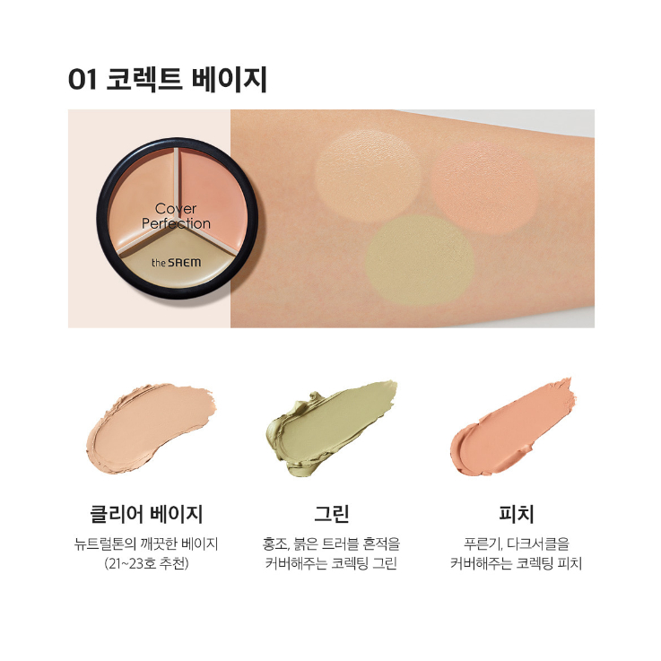 Kem Che Khuyết Điểm THE SAEM Che Phủ Hoàn Hảo 4,5g - Seoin