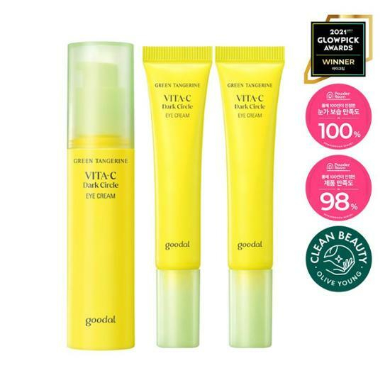 Bộ Kem Dưỡng Da Mắt Đặc Biệt Trị Quầng Thâm 30mL goodal Green Tangerine Vita C 15mL * 2ea