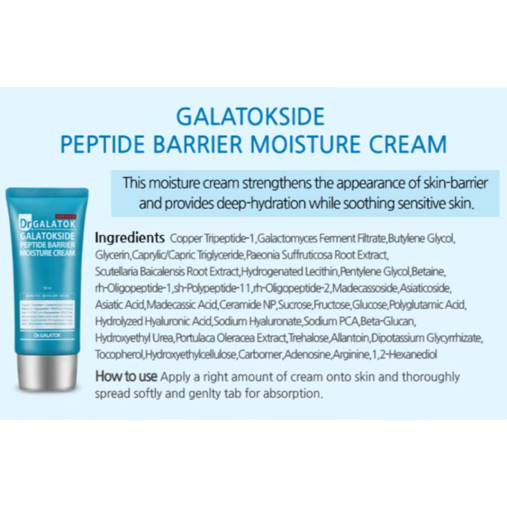 Kem dưỡng ẩm galatokside peptide barrier 50ml