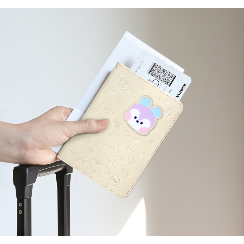 Bao Da Bọc Hộ Chiếu Họa Tiết BT21 Minini