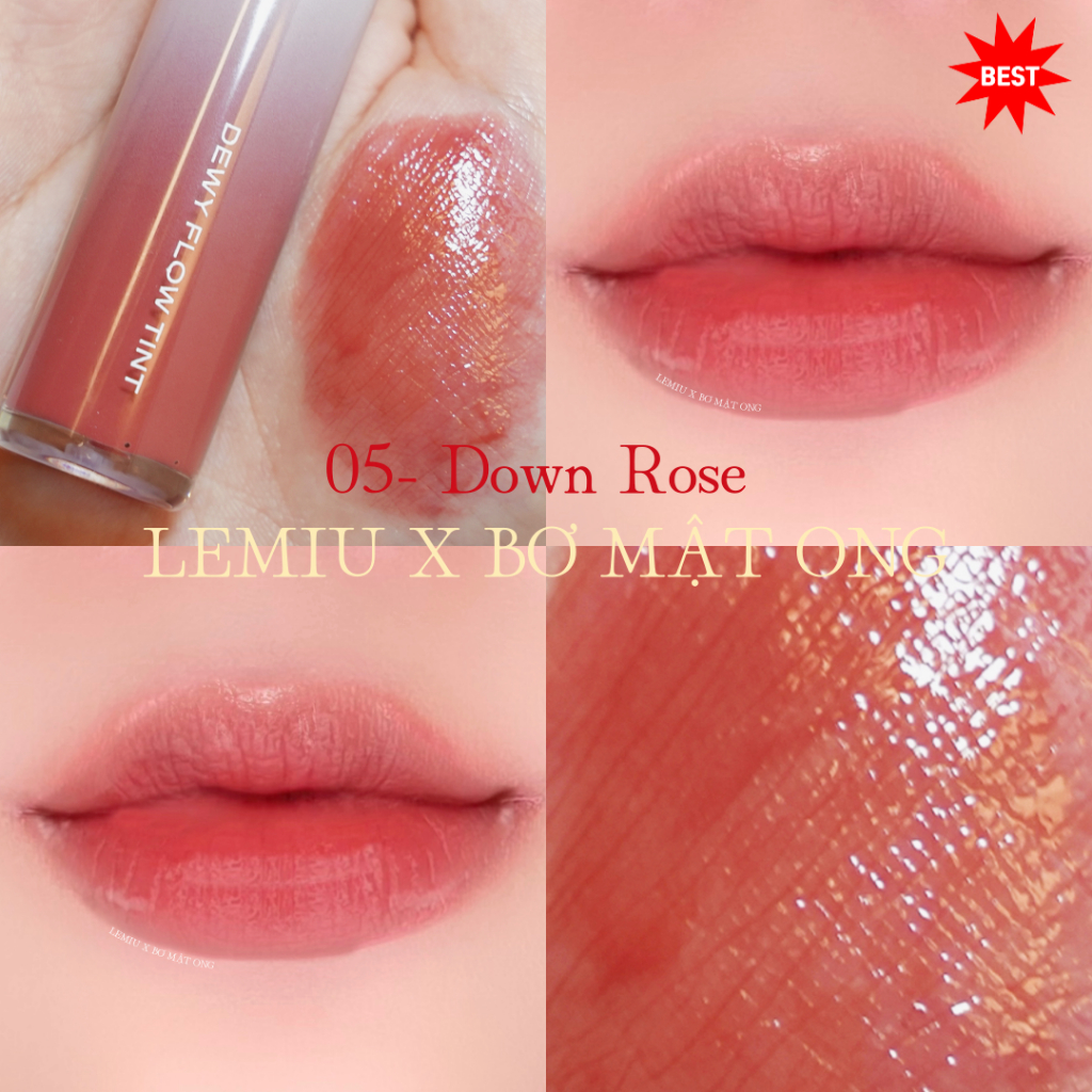 Son bóng siêu mỏng nhẹ cho đôi môi căng mọng Dewy Flow Tint Vegan 5g