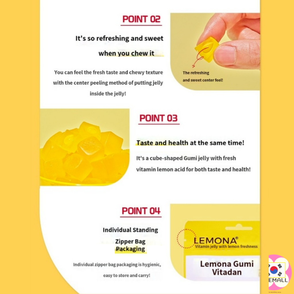 Hàn quốc lemona dr. Kẹo dẻo you gummy vitamin 43g 1p lemona vitamin jelly lemona vitamin candy 2p, 5p