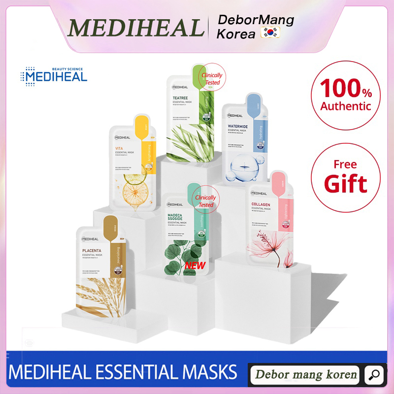 Set 5 Mặt Nạ MEDIHEAL New 2022 Chăm Sóc Da │Tinh Chất Vitamin Vita Dưỡng Da Hiệu Quả │Bình Nước Chống Thấm Nước Chất Lượng Cao │Tinh Chất Collagen Dưỡng Da Hiệu Quả │ Phụ Kiện Trang Trí Xe Hơi Placentata Xinh Xắn │