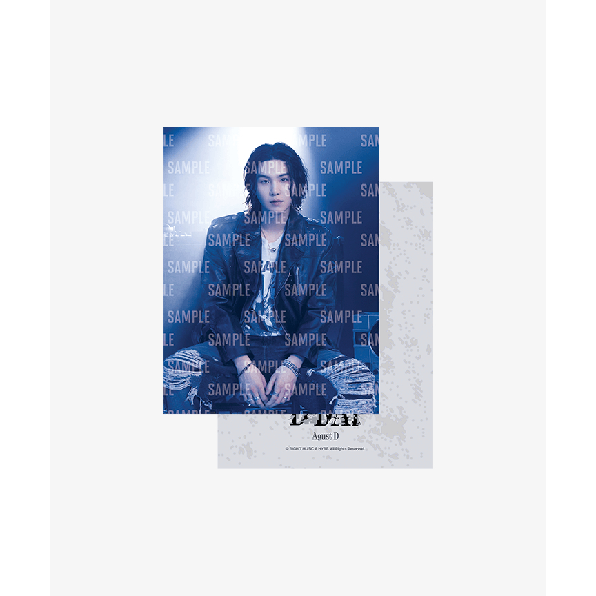 Bts - suga l agust d tour d-day ảnh dạng thấu kính (agust d ver.)