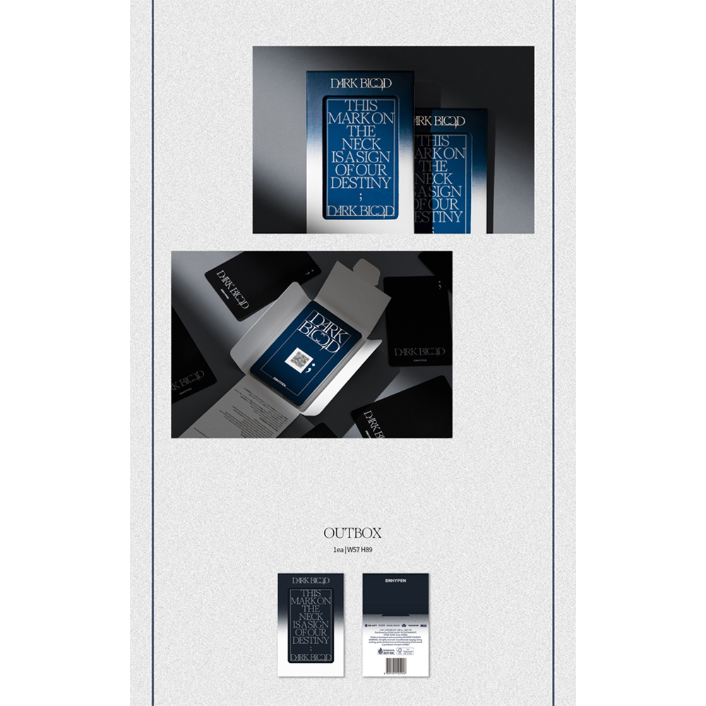 Album ENHYPEN Dark Blood phiên bản weverse không POB