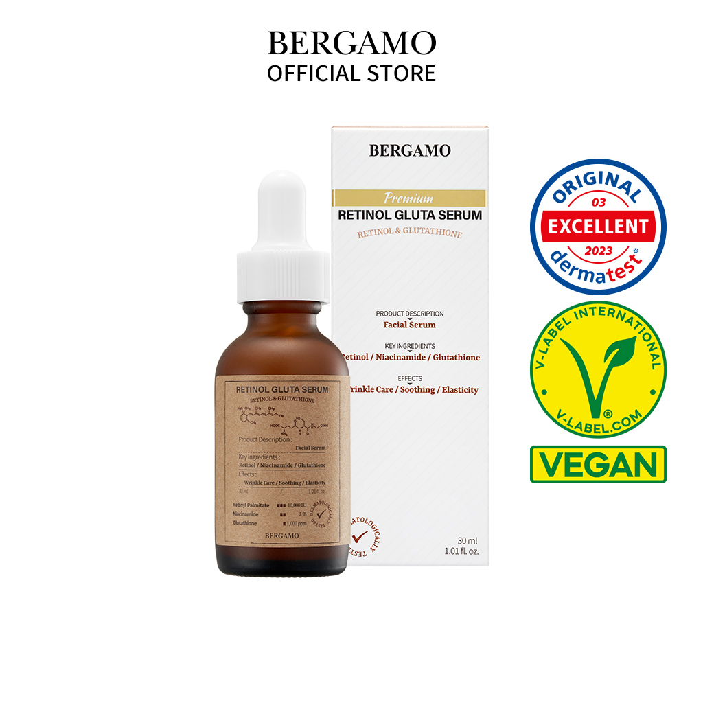 Serum Retinol Gluta Chống Lão Hóa Cao Cấp BERGAMO 30ml