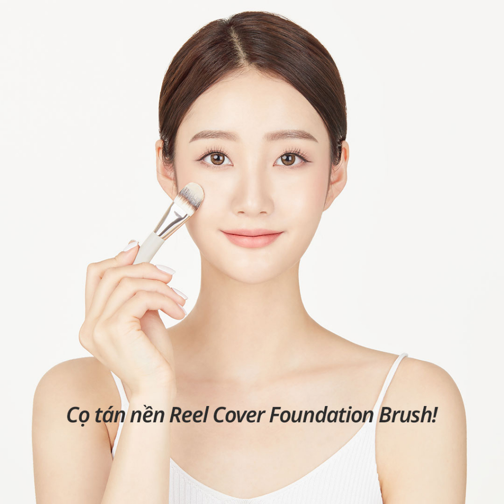 Cọ tán kem nền đầu dẹt Reel Cover Foundation Brush