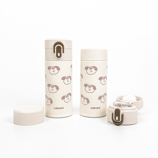 Bình uống nước giữ nhiệt UBMOM One-Touch Bubblemong Stainless Tumbler 220ml