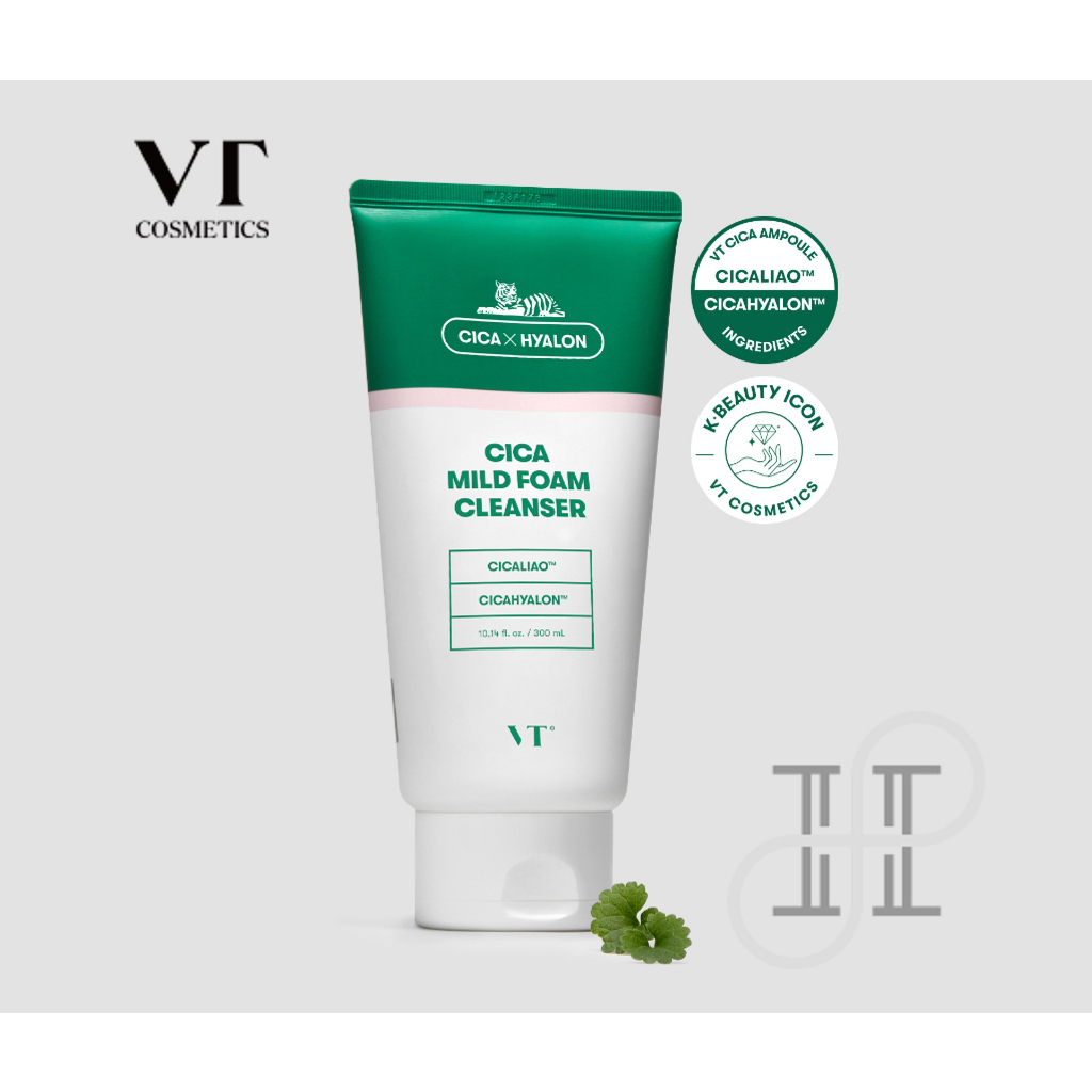 VT COSMETICS 🇰🇷 Sữa Rửa Mặt CICA 300ml Dưỡng Ẩm Chăm Sóc Da