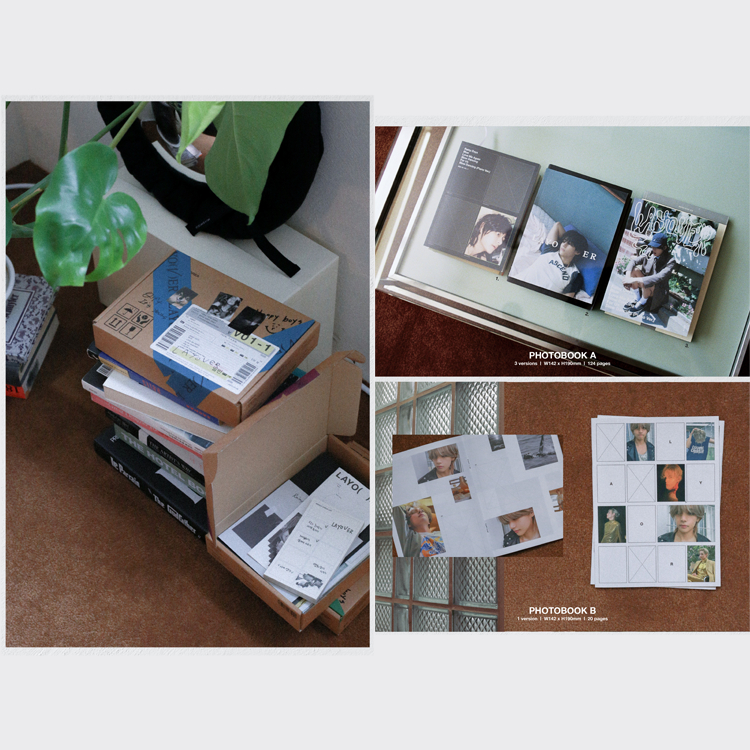 Album đầu tiên Hybe Labels BTS V layover