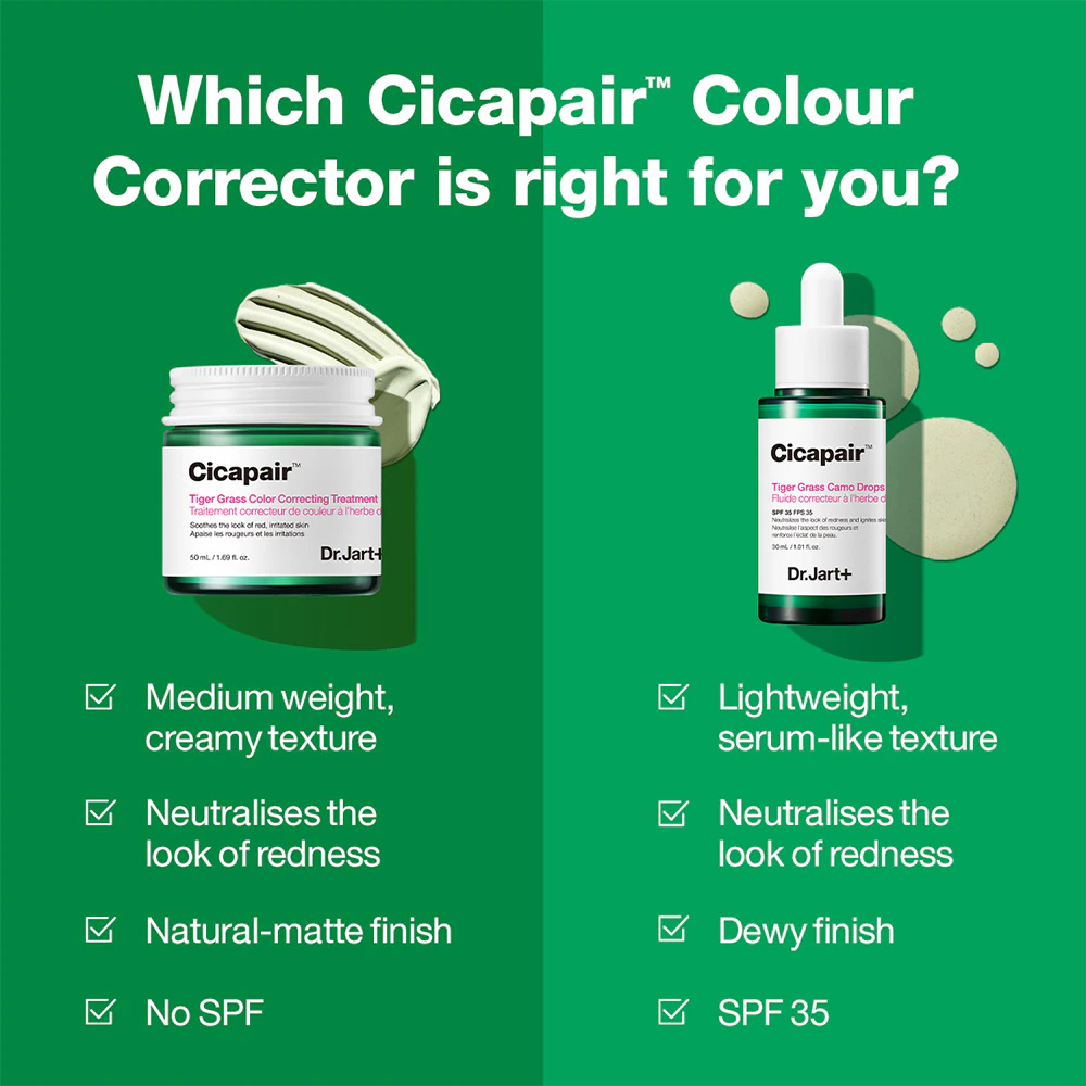 Bác sĩ Dr. Dr. Dr. Dr. Jart +, CicaairTM Kem Dưỡng Da Tinh Chất Cỏ Hổ Màu Sắc Tươi Tắn