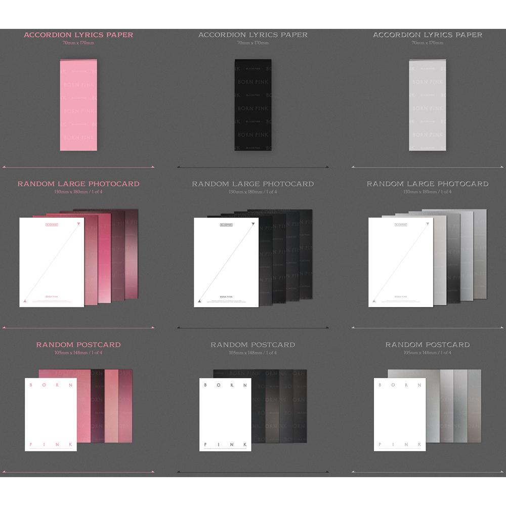 Set hộp album BLACKPINK Born Pink thứ 2