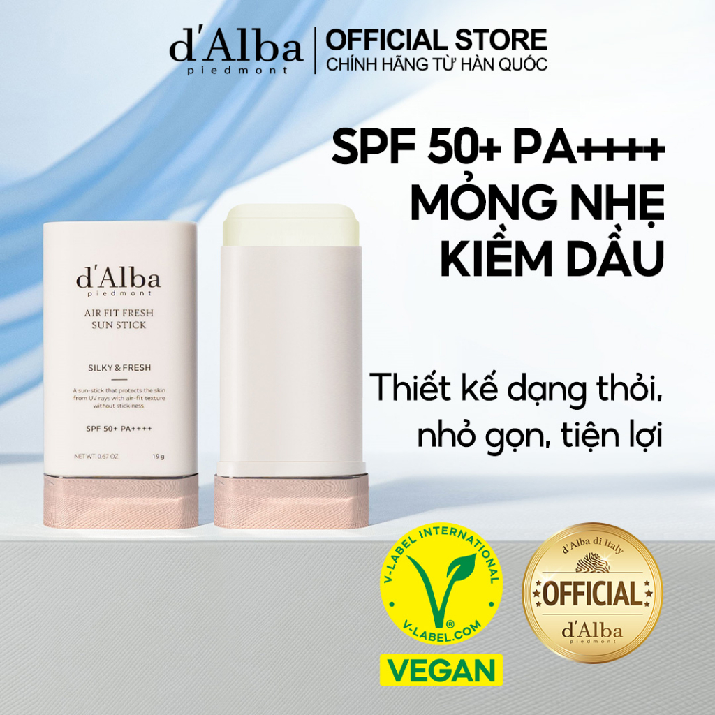 [d'Alba Official] Kem chống nắng dạng thỏi thuần chay SPF50 + PA + + + + Sun Stick 19g