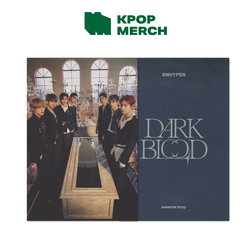 Poster cả nhóm cỡ nhỏ Hybe Labels only pob enhypen dark blood engene weverse pob