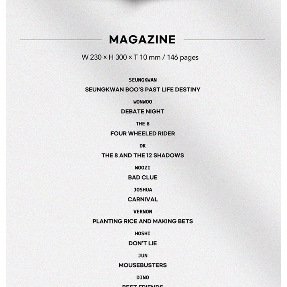 SEVENTEEN -  MAGAZINE VOL.2 Official PhotoBook