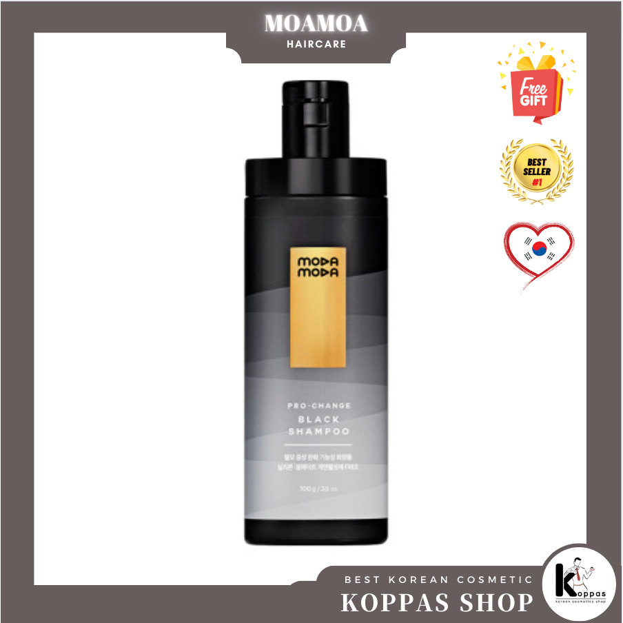 Dầu Gội Đầu Đen MODAMODA Pro-Change 100ml | Dầu Gội Chăm Sóc Tóc Hàn Quốc Tự Nhiên Giúp Làm Bóng Tóc Và Tạo Kiểu Tóc Tối Màu | Dầu Gội Paraben & Sulfate Giúp Giảm Rụng Tóc Và Làm Dày Tóc