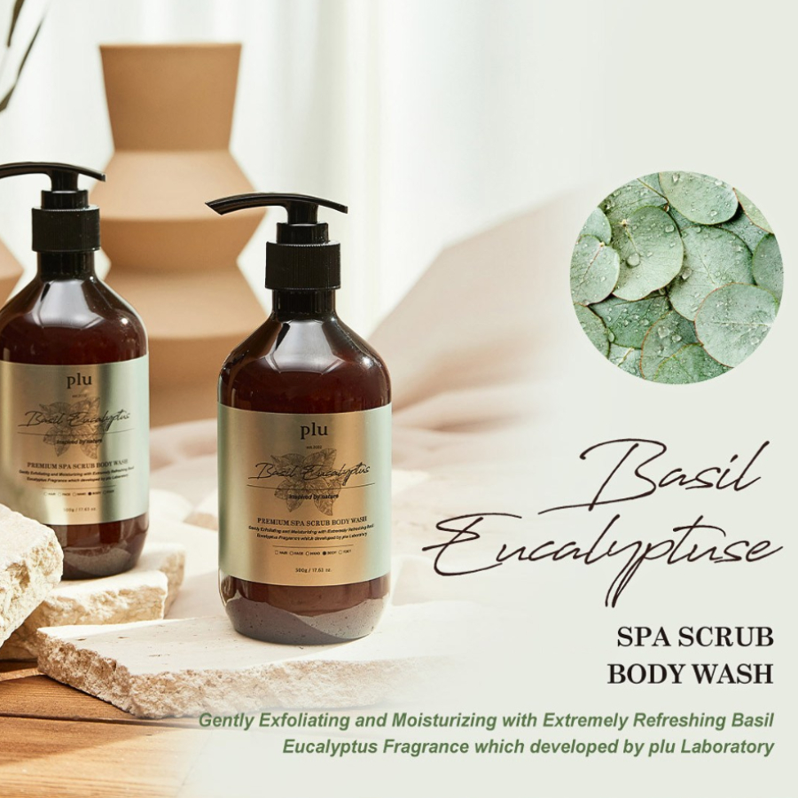 Sữa tắm tẩy da chết hương nước hoa Plu Premium Spa Scrub Body Wash 500ml