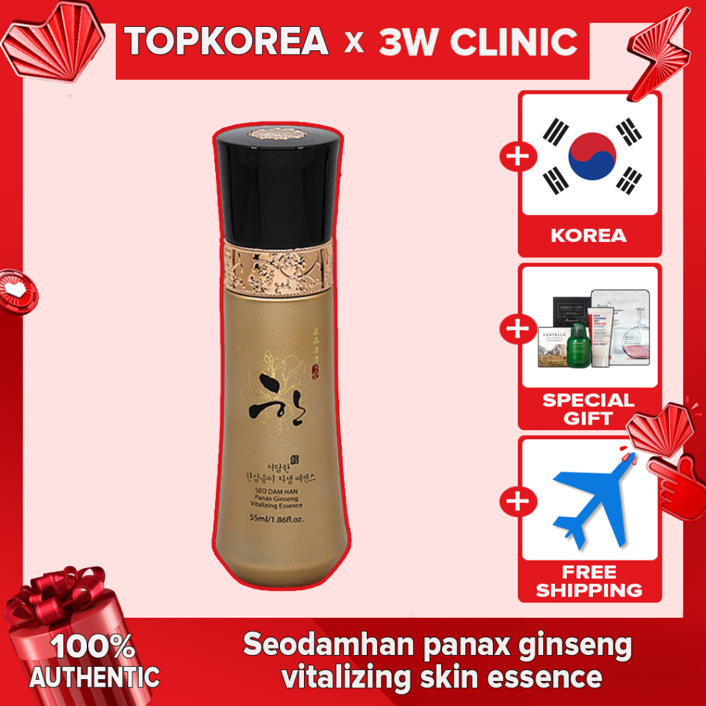 ★3W CLINIC★Seodamhan Hansam essence 55ml / TOPKOREA Tinh Chất Seodamhan panax 55ml / Toporea / Shipping Từ Hàn Quốc