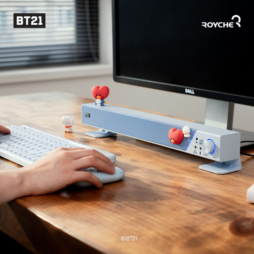 Loa máy tính để bàn BT21 Baby Little Buddy âm thanh sống động, đèn LED