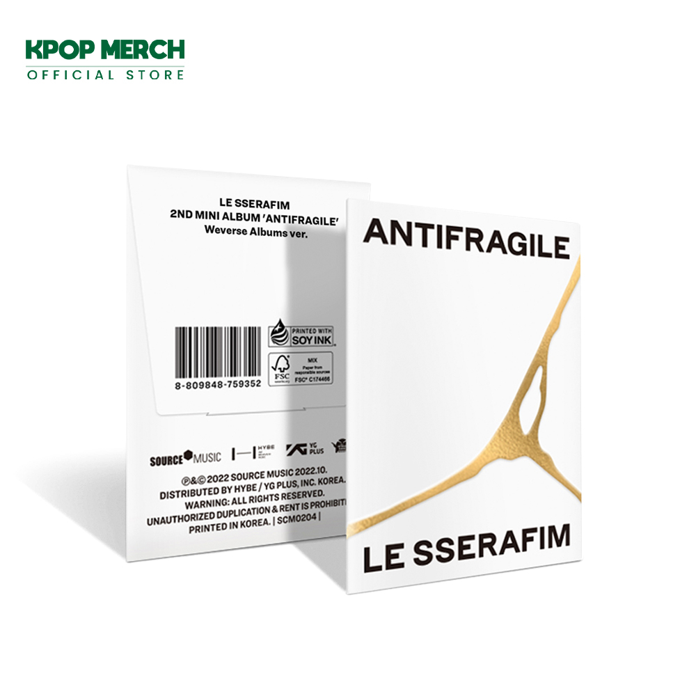 Album mini Hybe Labels LE SSERAFIM - 2nd Antifragile Weverse
