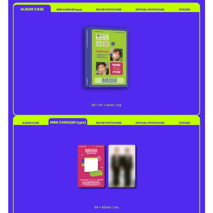 NINE TO SIX - GOOD TO YOU 1st Single Album