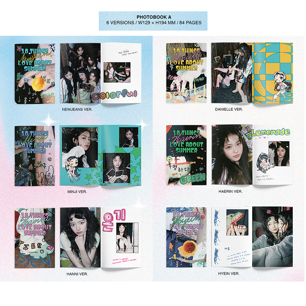 Album Hybe Labels newjeans no pob "Get up" phần 2 - phiên bản túi thỏ đi biển