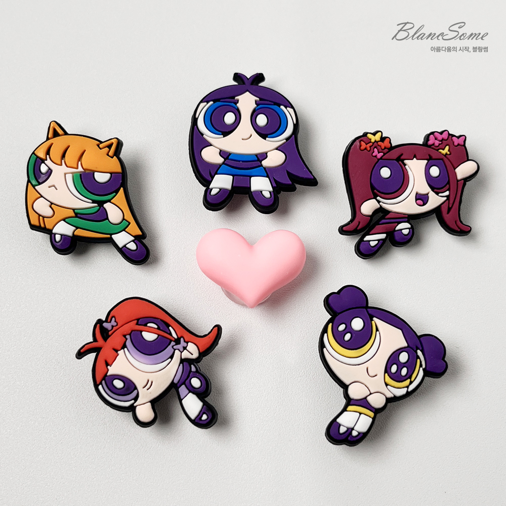 Quần Jean Mới X powerpuff girl Nhân Vật CROCS JIBBITZ