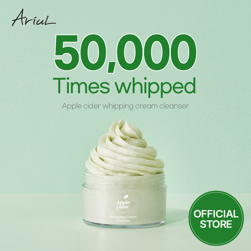 [Ariul Official] Sữa rửa mặt Apple Cider Whipping Cream - (ARAC049) A