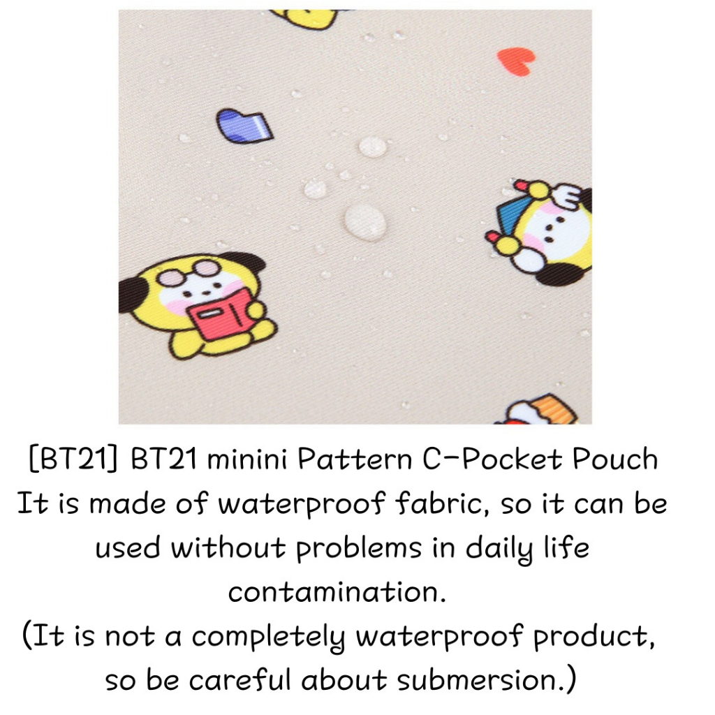 Bt21 minini pattern c-pocket pouch  - 6 ký tự