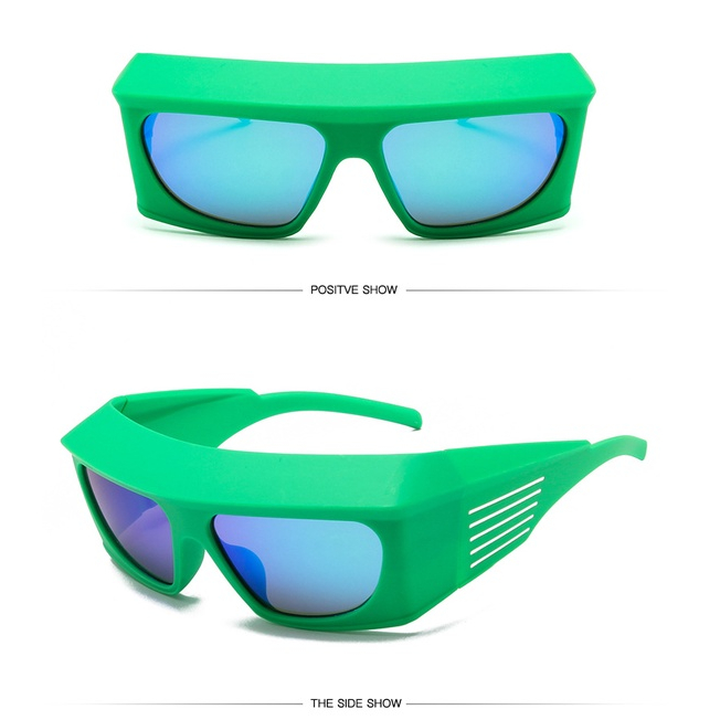 Kính Mát Hình Chữ Nhật Gọng Dày oversized y2k Thời Trang Cho Nữ