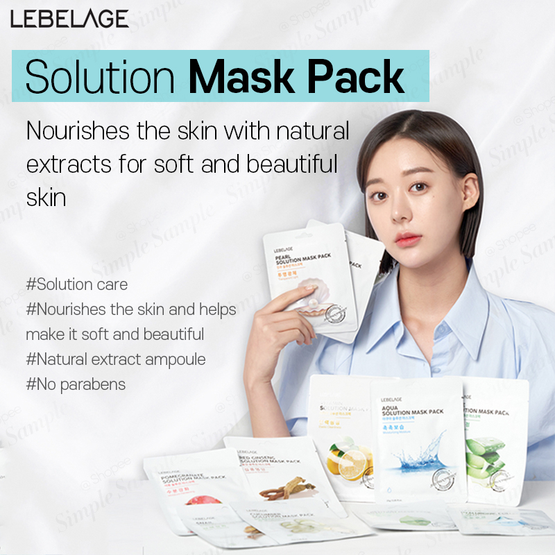 LEBELAGE in KOREA 14 types skin solution mask pack