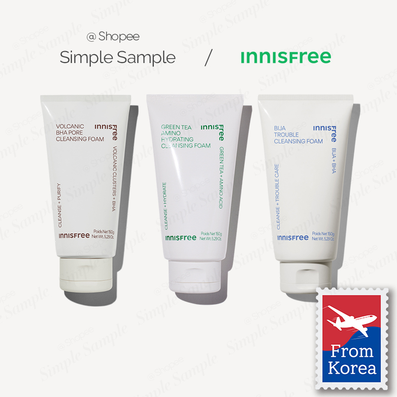 INNISFREE 2023 NEW volcanic BHA Green tea amino bija trouble cleaning foam