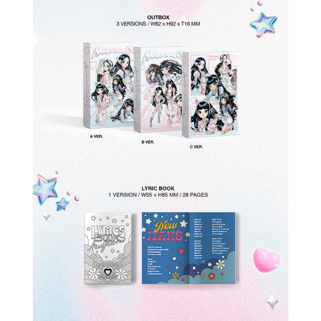 NEWJEANS  2nd EP Album  3 Version Set