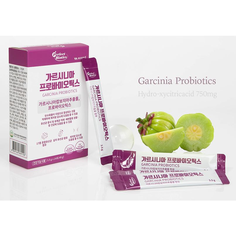 Hàn Quốc vitamin village Perfect Biotics garcinia Probiotics 3.5g x 14 gói