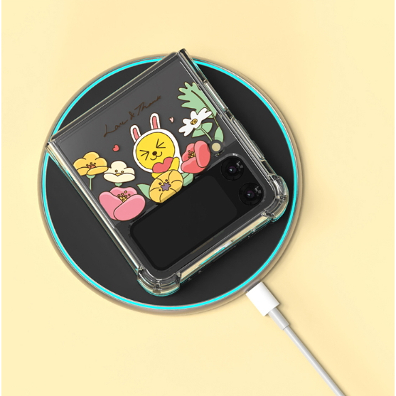 Ốp Điện Thoại Trong Suốt Họa Tiết Kakao Friends Cho Samsung Galaxy Z Flip4 / Z Flip 3 5G