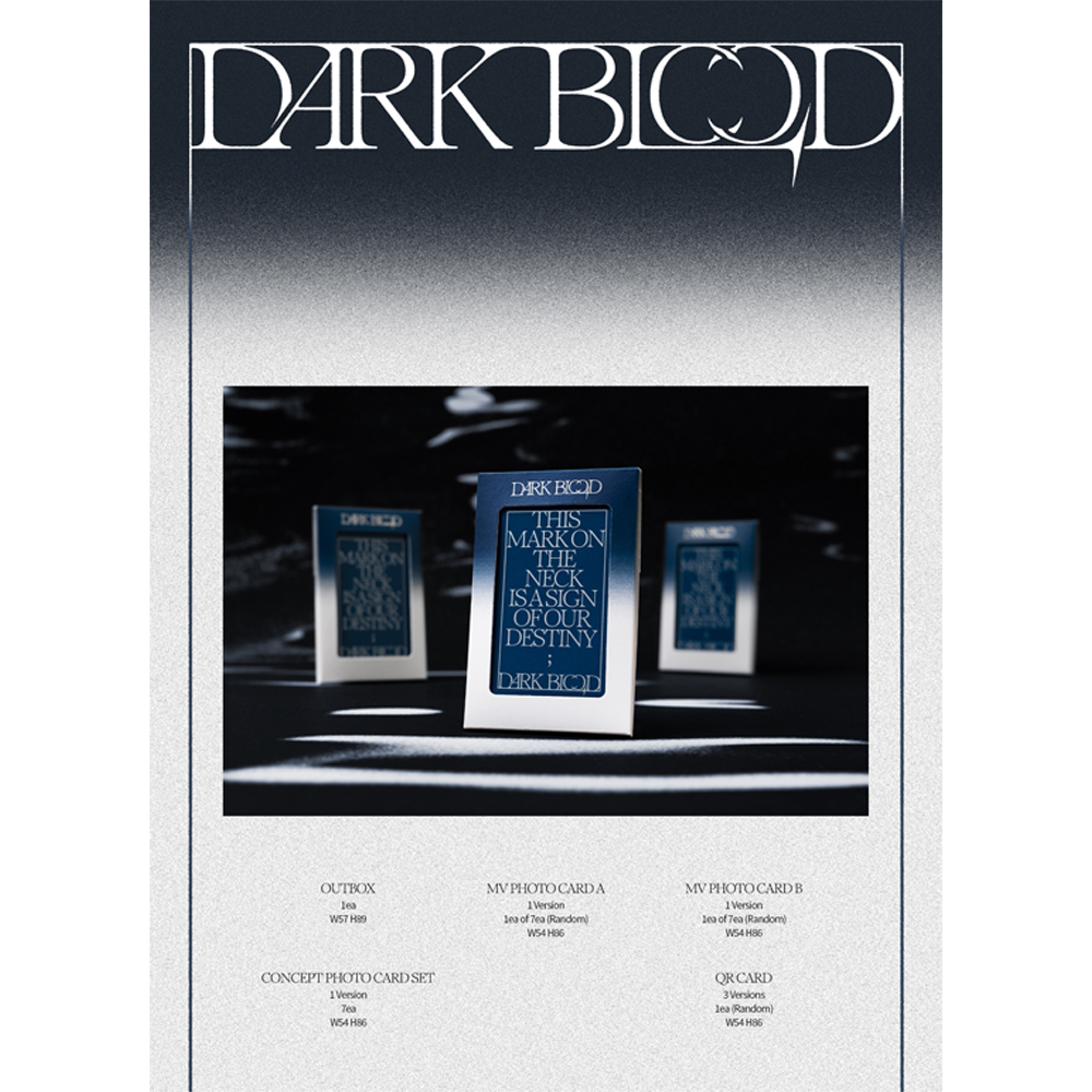 Album ENHYPEN Dark Blood phiên bản weverse không POB