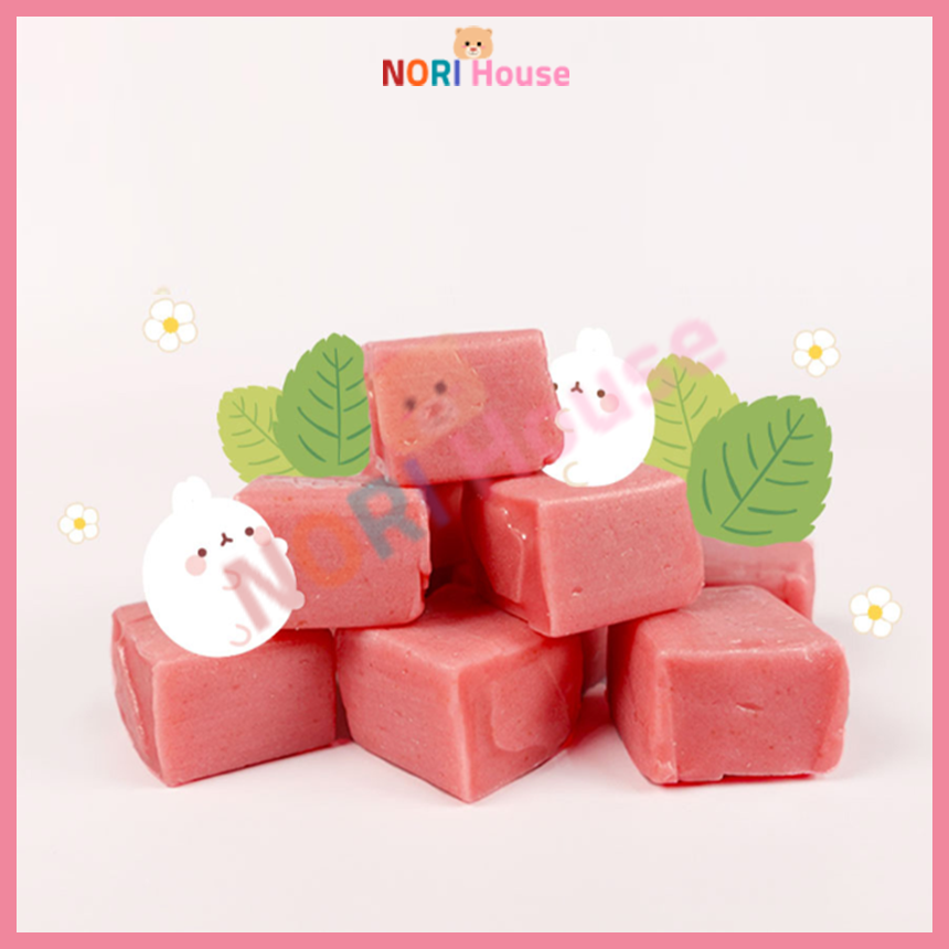 Móc Khóa Hình Quả Dâu Molang Jucy Caramel Xinh Xắn