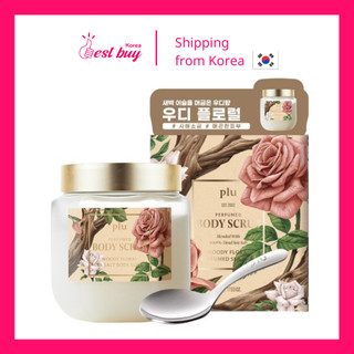 Kem tẩy da chết body muối biển hương nước hoa Plu Perfumed Sea Salt Body Scrub 500g