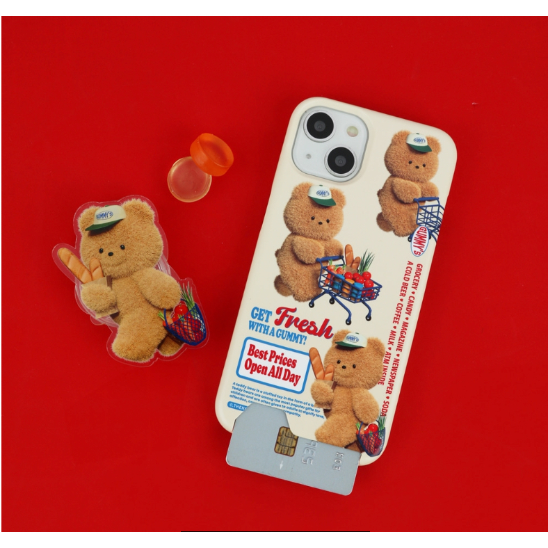 Ốp Điện Thoại + Ngăn Đựng Thẻ Hình Nhân Vật Thỏ Cho iphone 15 14 13 12 pro max s23 s22 s21 plus ultra