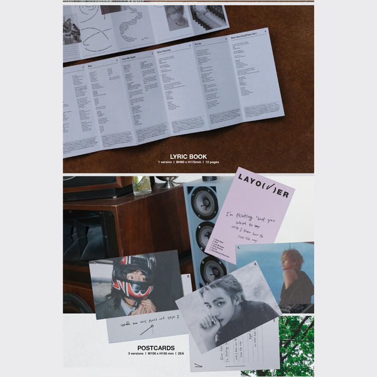 Album đầu tiên Hybe Labels BTS V layover