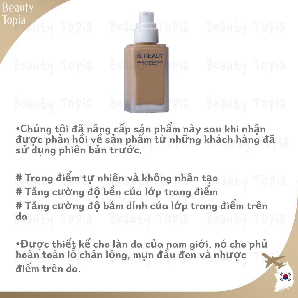 Amorepacific Be Ready kem nền nam Blue Foundation SPF27 PA ++ 35ml