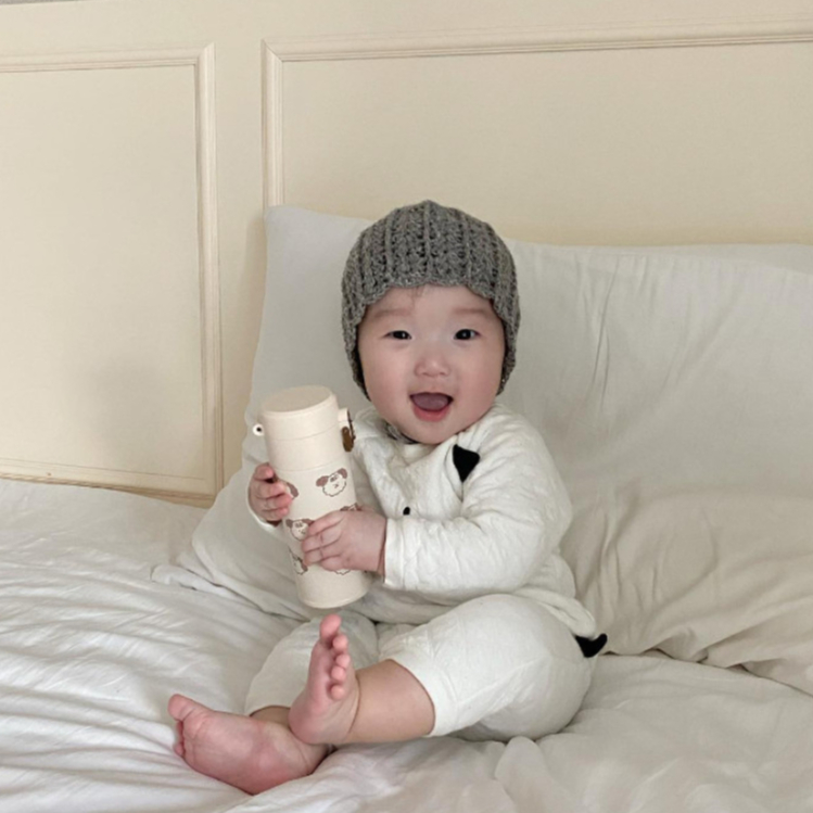 Bình uống nước giữ nhiệt UBMOM One-Touch Bubblemong Stainless Tumbler 220ml