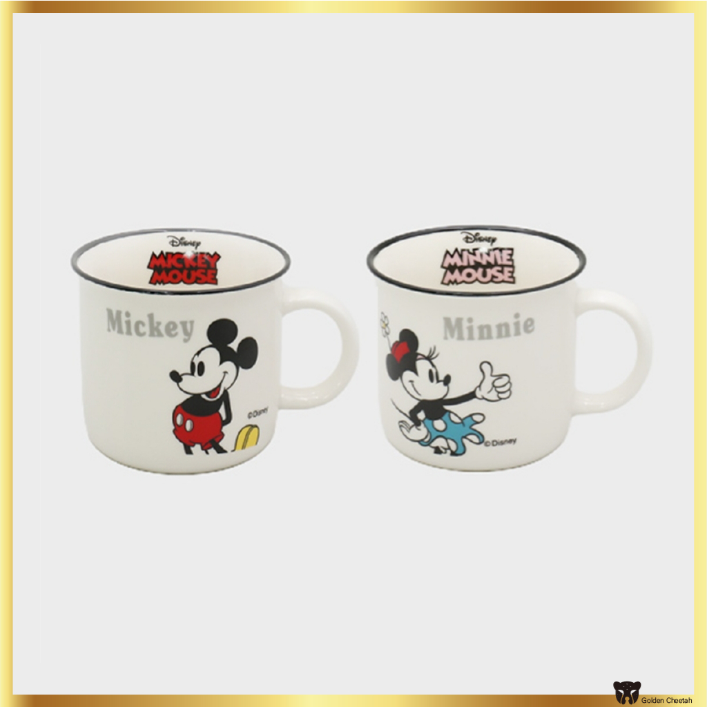 Disney mickey mouse & minnie mouse round mug