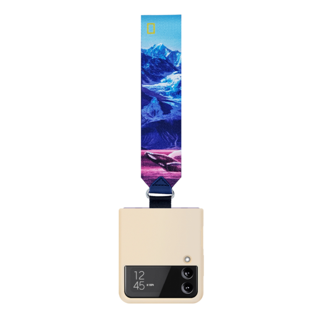 Dây đeo hợp tác samsung tương thích cho z flip 4 vỏ silicon có ring / flip4 kitty jill stuart dads national geography pepsi