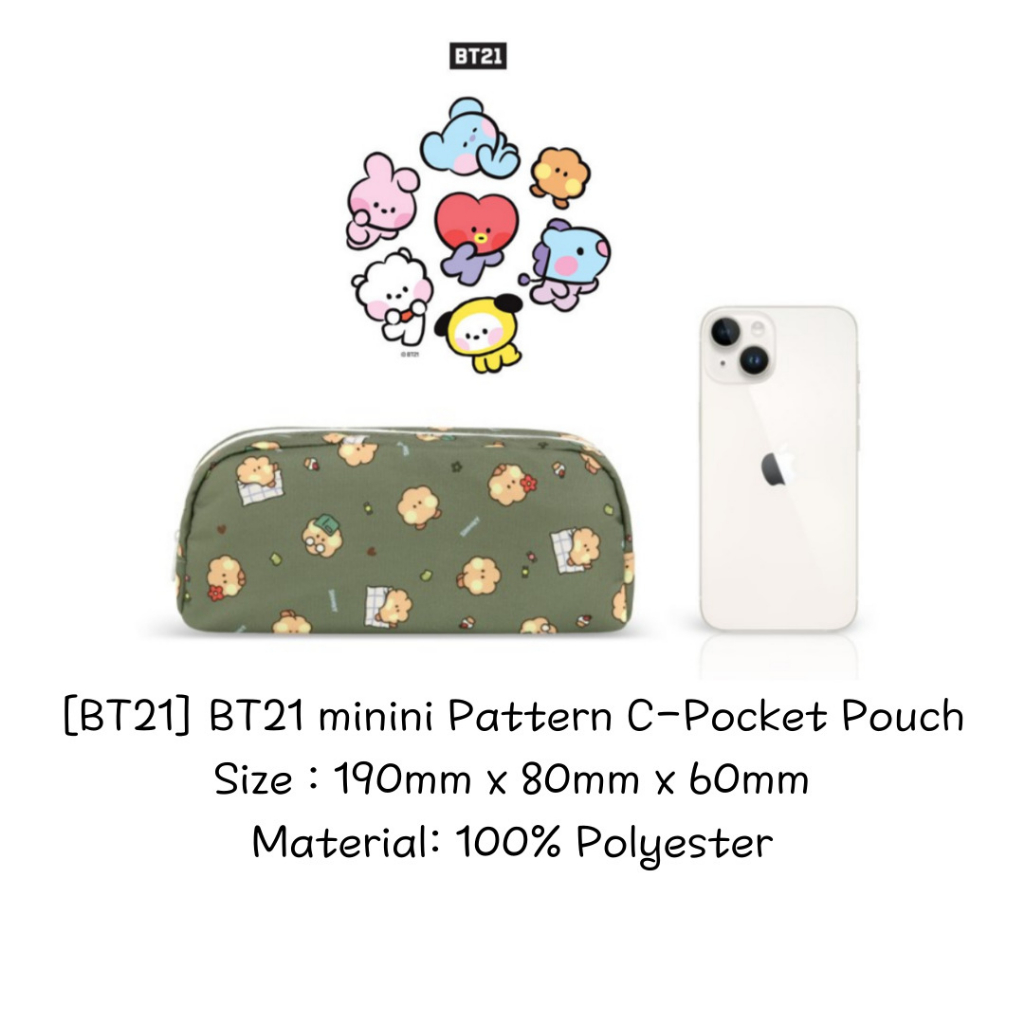 Bt21 minini pattern c-pocket pouch  - 6 ký tự