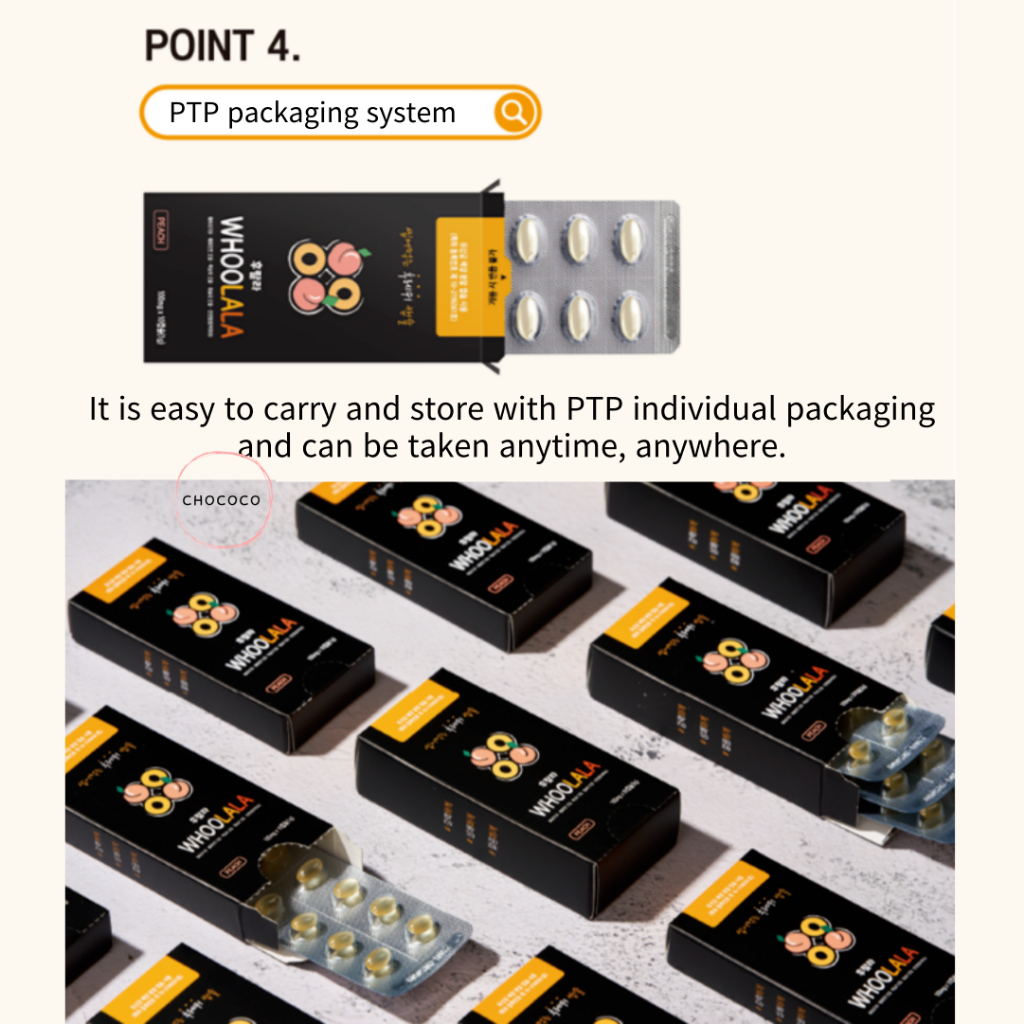 🇰🇷 Hộp 30 Viên Nang Làm Mát WHOOLALA Có Thể Ngậm Được Màu Bạc Hà Đào Bạc Hà Có Thể Ngậm Được