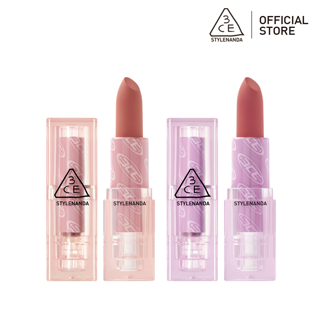 Son lì 3CE mềm mịn chất lượng cao soft matte lipstick (pure pairing) 3.5g