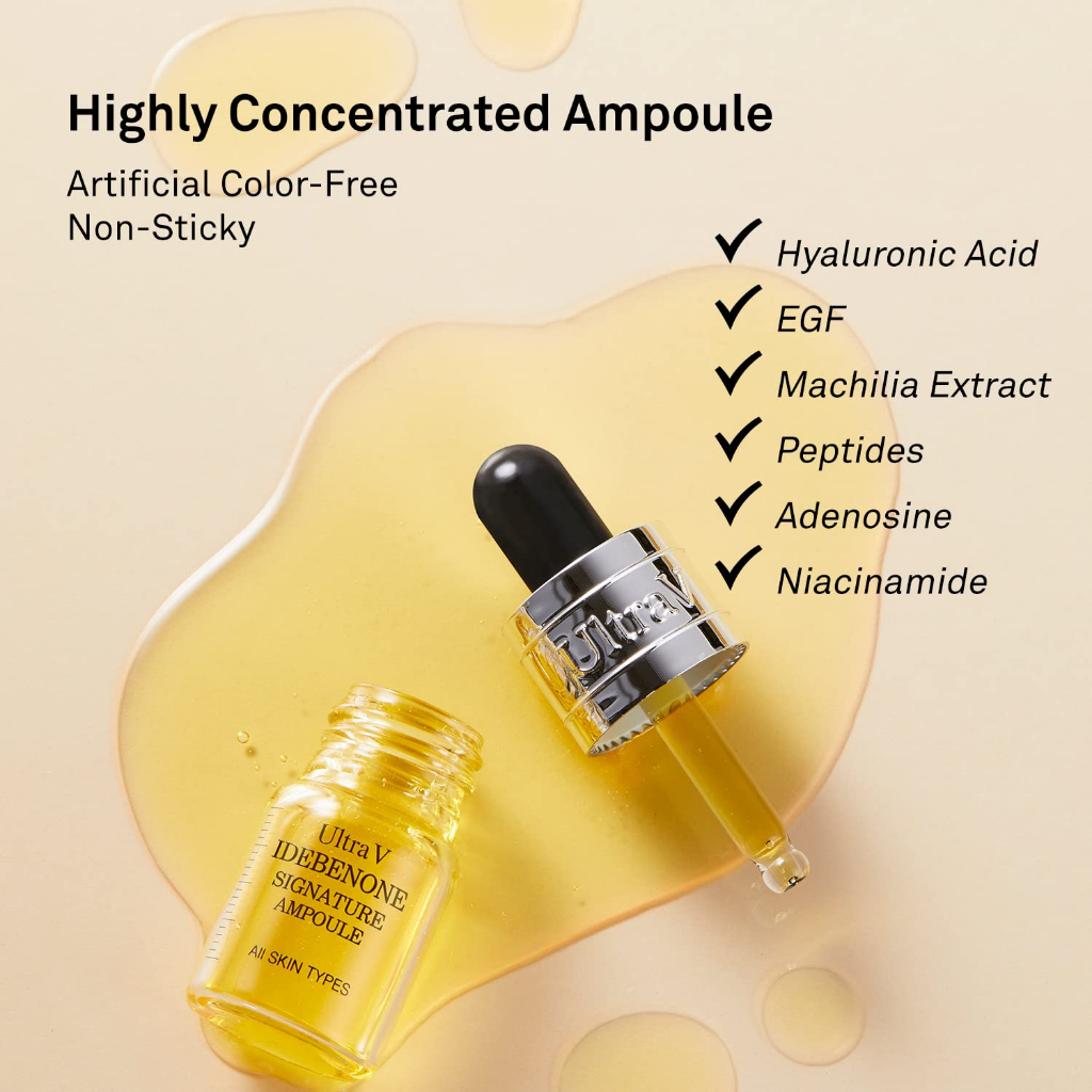 Set 4 Tinh Chất Ampoule Ultra V Idebenone 8ml