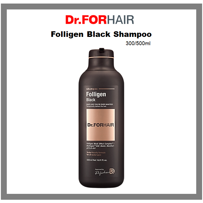 Dầu Gội Đầu Folligen Màu Đen Dr.For 300ml / 500ml