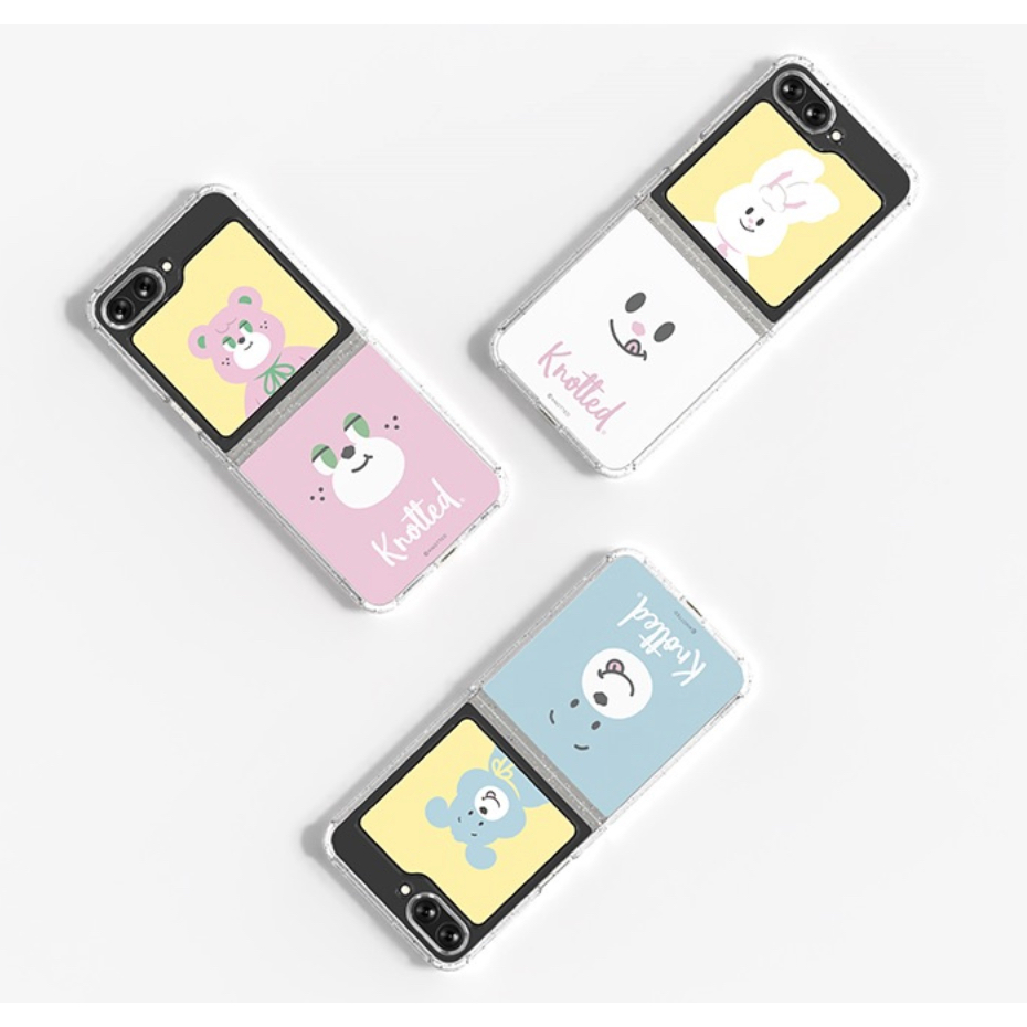 Bao Da Nắp Gập In Hình Gấu Suga Cho Galaxy Z Flip5